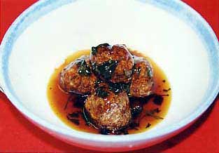 茶だれの揚げダンゴ