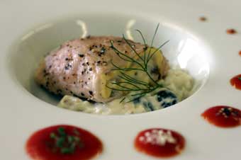 きのこのクレープ豚肉ロール